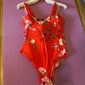 Brand new flower bodysuit